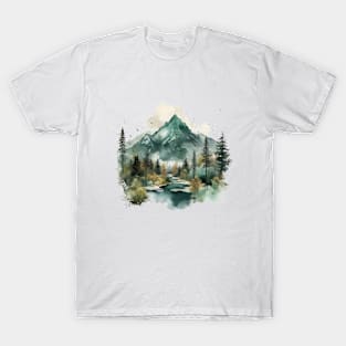 Watercolor Mountain T-Shirt